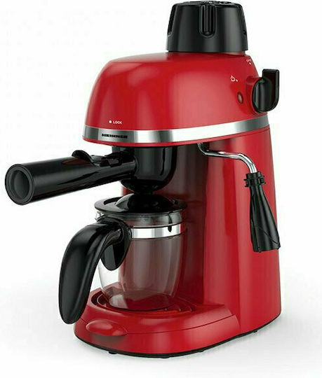 Heinner Manual Espresso Machine 800W Pressure 3.5bar Red