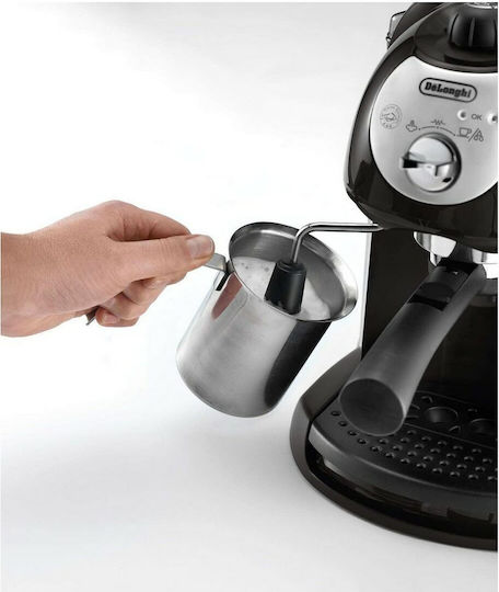 De'Longhi Μηχανή Espresso 1100W Πίεσης 15bar Μαύρη 20385