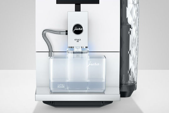 Jura Ena 8 Full Nordic Αυτόματη Μηχανή Espresso 1450W Πίεσης 15bar με Μύλο Άλεσης Λευκή 15491