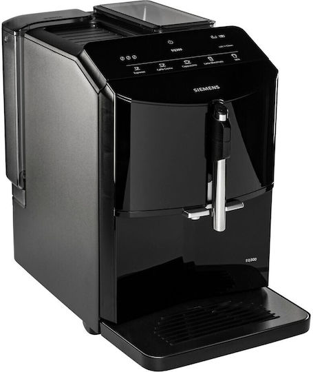 Siemens Αυτόματη Μηχανή Espresso 1300W Πίεσης 15bar με Μύλο Άλεσης Μαύρη TF301E09