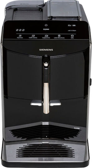 Siemens Automatic Espresso Machine 1300W Pressure 15bar with Grinder Black TF301E09