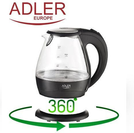 Adler Kettle 1.5lt 2000W Gray