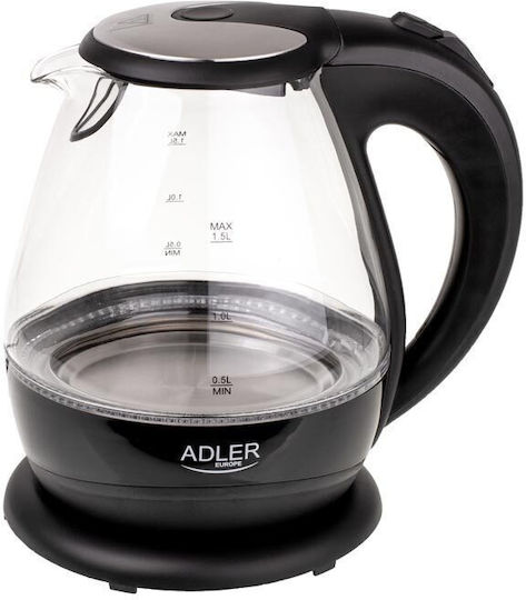 Adler Kettle 1.5lt 2000W Gray