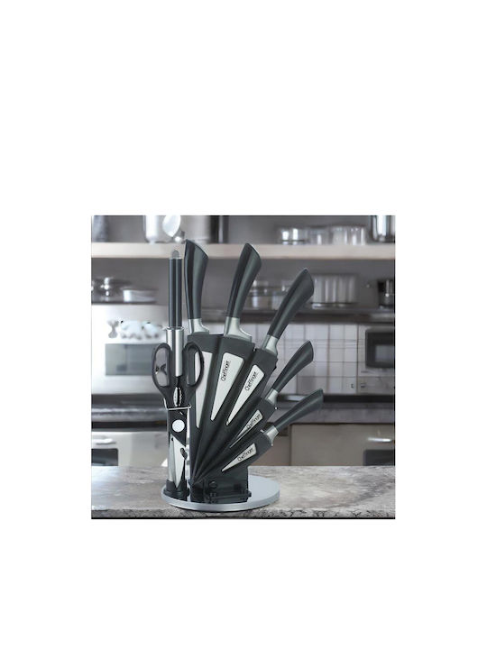 Cheffinger Knife Set with Block from Stainless Steel 8pcs