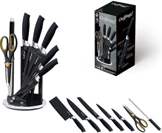 Cheffinger Set Cuțite cu Suport din Ceramică 8buc