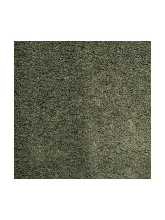 vidaXL Huarte Rutschfest Teppich Rund Synthetisch,Polyester/Cotton/Leather Cypress