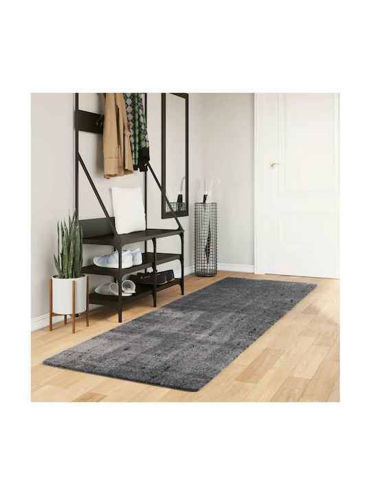 vidaXL Huarte Anti-slip Rug Rectangular Charcoal