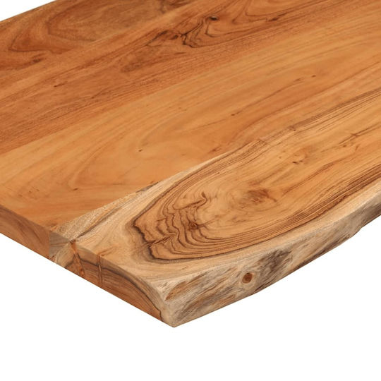 vidaXL Waschtisch ohne Waschbecken L100xB60xH2.5cm Acacia