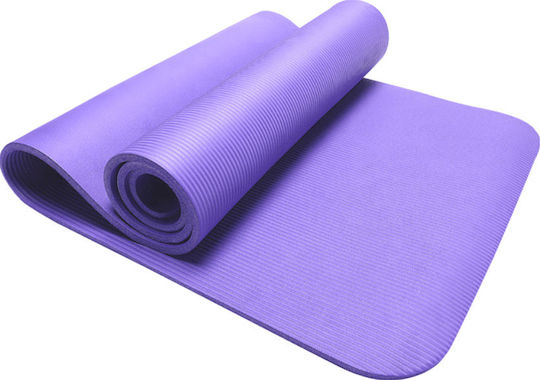MotivationPro Στρώμα Γυμναστικής Pilates Μωβ με Ιμάντα Μεταφοράς Μωβ (183x61x1cm)