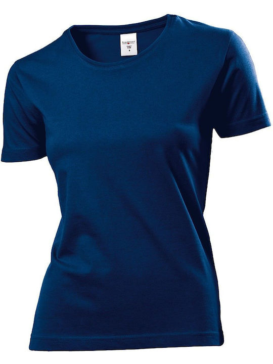 Stedman Classic-T Fitted Women's Short Sleeve Promotional T-Shirt Navy Blue