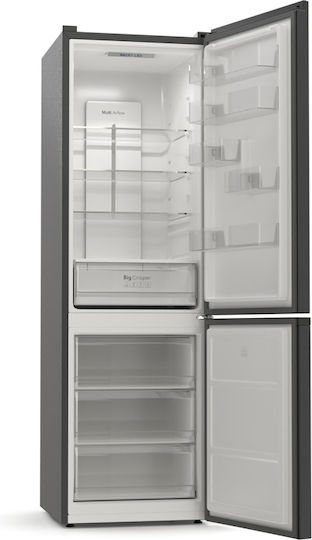 Hyundai Kühl-Gefrierkombination 344Es Total NoFrost H195xB60xT65.8cm. Dark Inox HCS23-4893BDG/NF