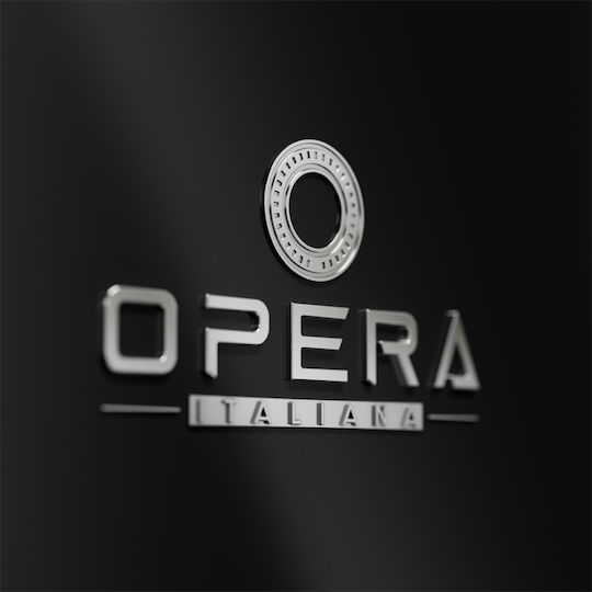 Opera Italiana Kühl-Gefrierkombination 472Es Total NoFrost H190.1xB71xT76cm. Schwarz OFRMC70N