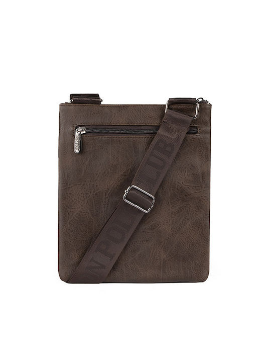 Northampton Polo Club Piele Geantă pentru bărbați Umăr / Crossbody Maro PC3142-BROWN