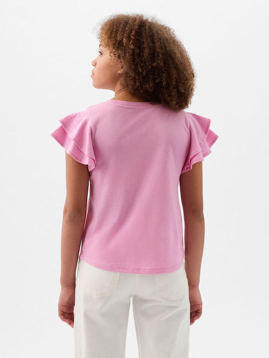 GAP Kids Blouse Short Sleeve Sugar Pink