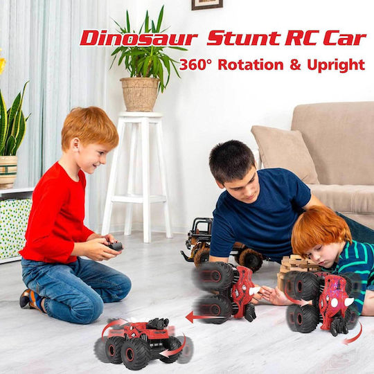 Dinosaur Remote Controlled Car Monster Truck Red