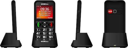 Mobiola Mobiola MB700 Dual-SIM (32MB/32MB) Handy mit Großen Tasten Schwarz