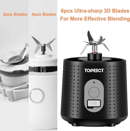 TopEsct A1-01 Blender with Plastic Jug 380 ml Black