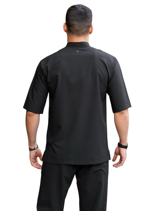 Short Sleeve Blouse Black