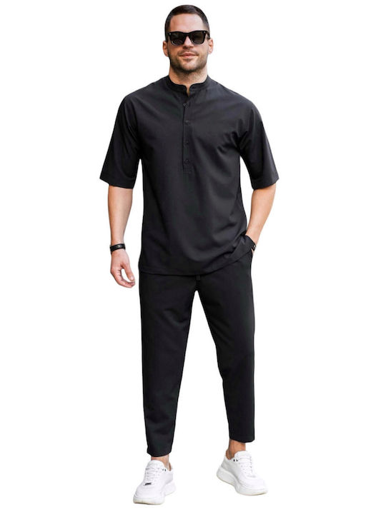 Short Sleeve Blouse Black