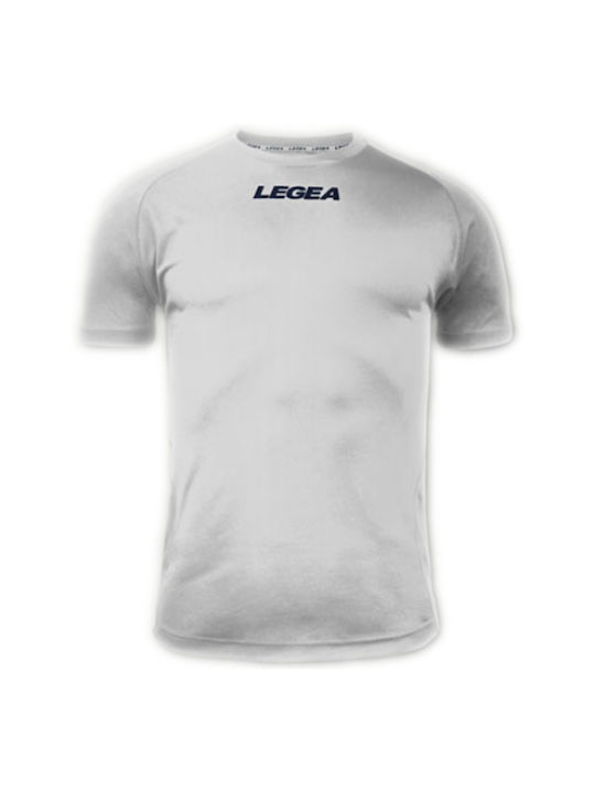 Legea Herren Sport T-Shirt Kurzarm Weiß