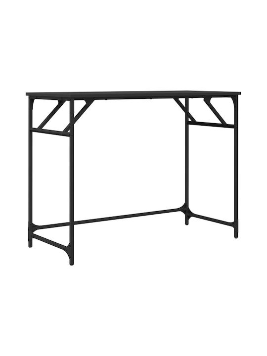 Birou cu Picioare Metalice Negru 100x45x76buc