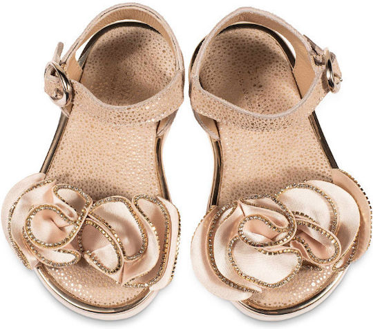 Babywalker Pantofi de botez din piele Bej