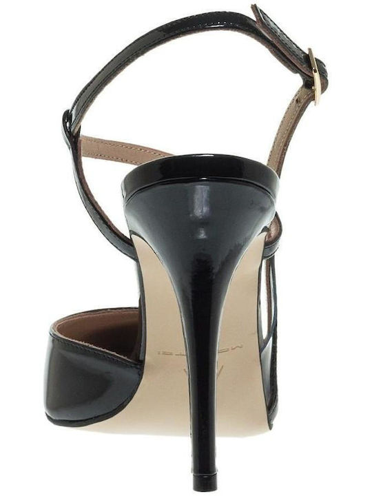 Mourtzi Patent Leather Black Heels