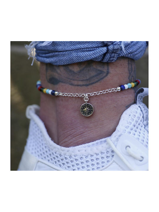 MEN'S ANKLE BRACELETS with semi-precious stones and Silver 925 ANDRIY BY MF MULTI ANDRIY 51L