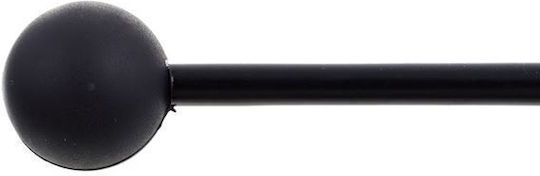 Studio 49 Plastic Percussion Drumsticks with Tip Shape Ball in Black Color