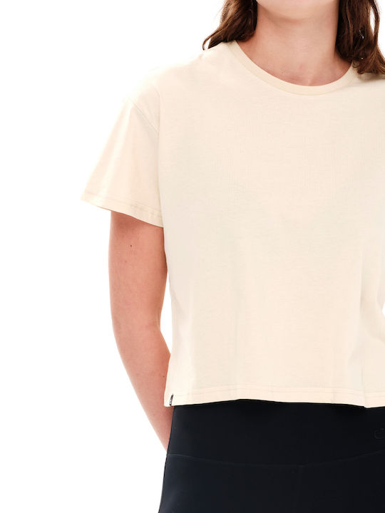 Women's Athletic Crop T-shirt Ecru