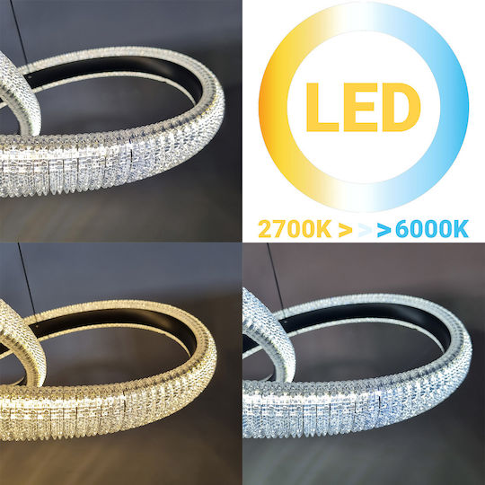 Globobox LED Κρεμαστό Φωτιστικό Μαύρο 48x45x24εκ. Globobox LED Κρεμαστό Φωτιστικό Μαύρο 48x45x24εκ.