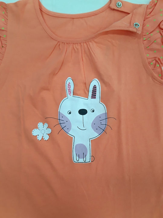 Lullaby Kids Blouse Short Sleeve Orange