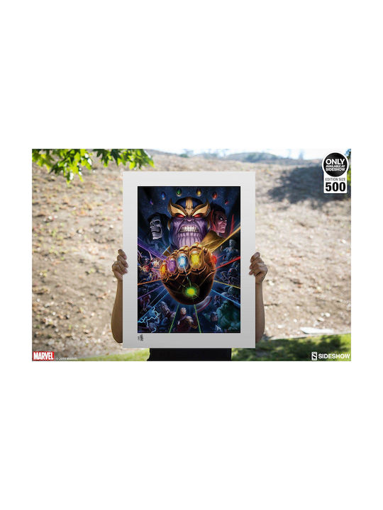 Sideshow Collectibles Poster Marvel Thanos & Infinity Gauntlet 61x46cm