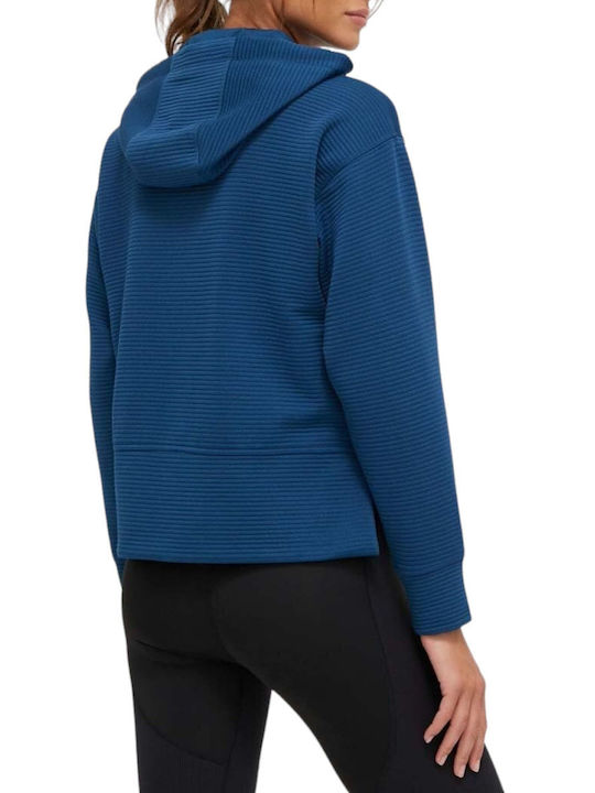 DKNY Women's Hooded Cardigan Blue