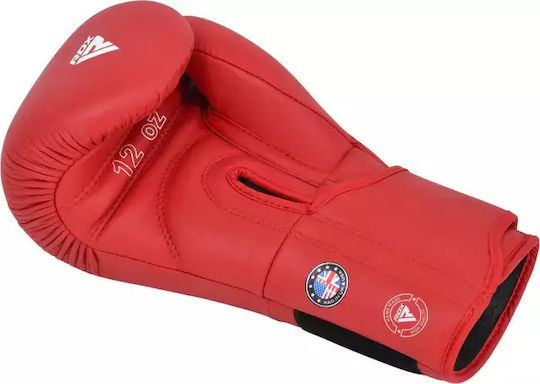 RDX Leather Boxing Competition Gloves Red