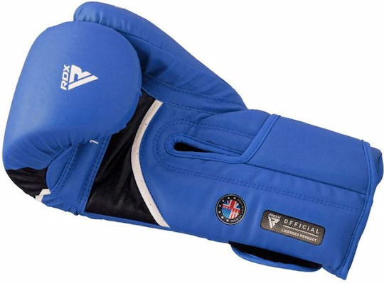 RDX Boxing Gloves Leather for Match Blue