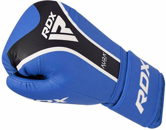 RDX Boxing Gloves Leather for Match Blue