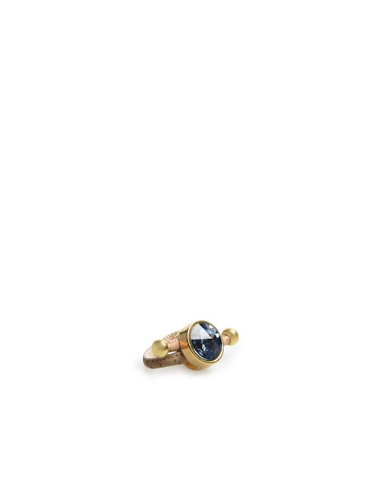 WOMEN'S RINGS MADE OF NATURAL CORK AND SWAROVSKI APOXYLO DENIM 964