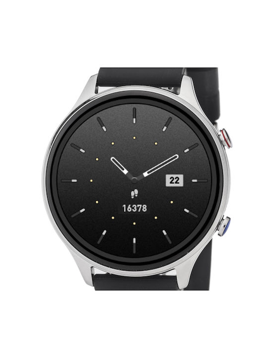 3Guys 3GW5094 44mm Smartwatch με Παλμογράφο (Μαύρο)