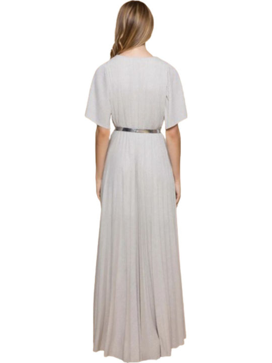 Summer Maxi Dress for Wedding and Christening Grey
