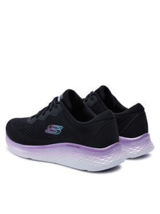 Skechers Skech-lite Damen Sportschuhe Laufen Schwarz