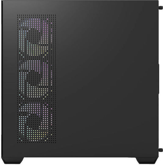 Darkflash DS900 Gaming Midi Tower Κουτί Υπολογιστή με Πλαϊνό Παράθυρο Μαύρο