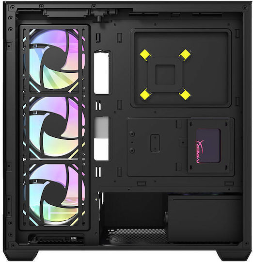 Darkflash DS900 Gaming Midi Tower Κουτί Υπολογιστή με Πλαϊνό Παράθυρο Μαύρο