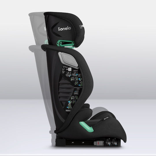 Lionelo Igo Καθισματάκι Αυτοκινήτου High-back Booster i-Size με Isofix Black