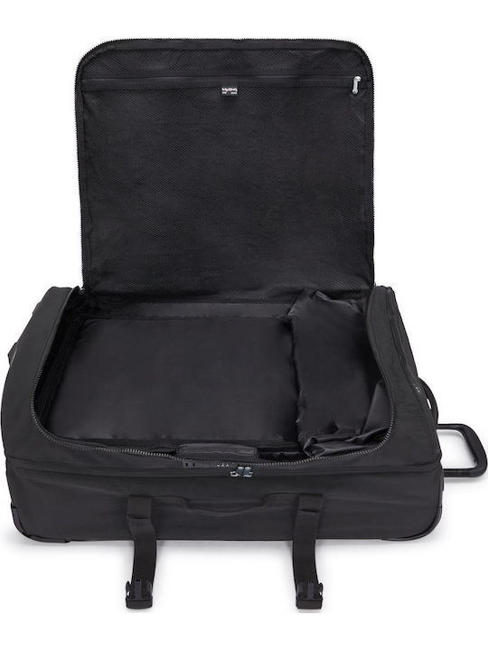 Kipling Μεγάλη Βαλίτσα Ταξιδίου Υφασμάτινη Black με 4 Ρόδες Ύψους 76εκ.