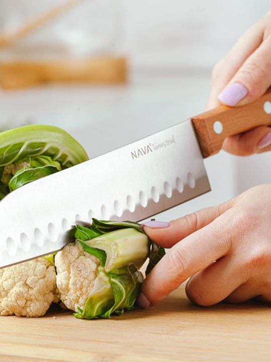 Nava Нож Santoku от Неръждаема стомана 29.5см 10-058-053 1бр 5205746890839