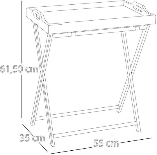 Bakaji Bază de Prezentare Bufet Lemn 55cm 1buc