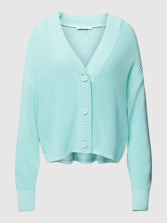 Tom Tailor Women's Knitted Cardigan Turquoise