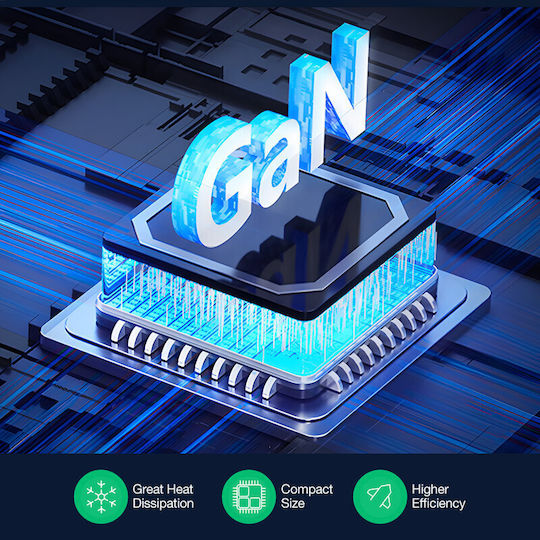BlitzWolf Βάση Φόρτισης GaN με 2 Θύρες USB-A και 3 Θύρες USB-C 120W Power Delivery / Quick Charge 3.0 σε Μαύρο χρώμα (BW-i100)