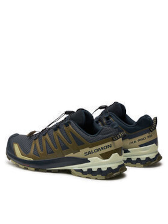 Salomon Xa Pro 3d V9 Ανδρικά Αθλητικά Παπούτσια Trail Running India Ink / Olive Night / Aloe Wash